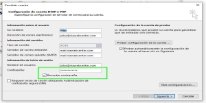 Habilitar la Opción de Recordar la Contraseña en Outlook